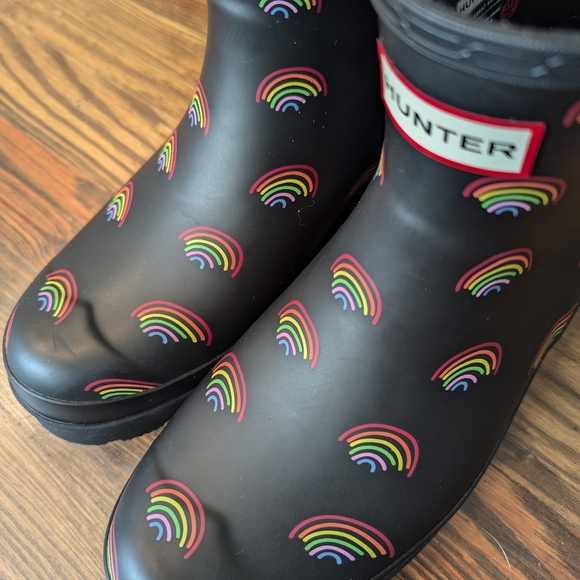 Hunter Boot Women's Play Mini Short Rain Boot Rainbow 10 Medium US - Picture 9 of 10